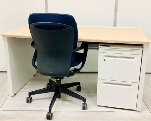 【セット商品（デスク×1台/ワゴン×1台/チェア×1脚）】平デスク 片面フリーアドレスデスク オススメ(おすすめ) 大人気 ・PLUS/プラス ・STEGEO FREE/ステージオフリー ※横浜本店撮影※
