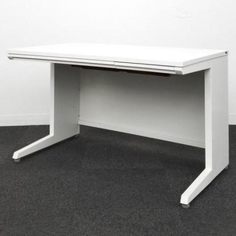 【中古】＊引取可能＊関東配送限定 SKK 160cm パソコンデスク ホワイト eデスク オフィスデスク 事務机 平机 セミーオーダーデスク 特注