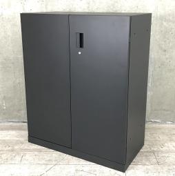 ☆今がチャンス！【スタイリッシュなイメージで人気のブラックカラー！】■イトーキ　エスキャビネットシリーズ　両開き書庫　A4書類3段収納対応！　■フラットで美しいデザインが好評です！【ITOKI　eS】【ABW】