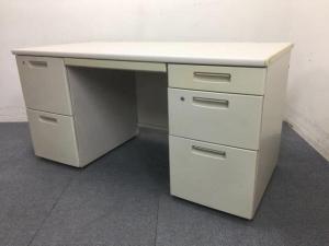【3台入荷！】【定価約10万円】上長用に！広々としたW1600の両袖机が入荷致しました！｜コクヨ製【グレー色】オフィスバスターズ心斎橋店