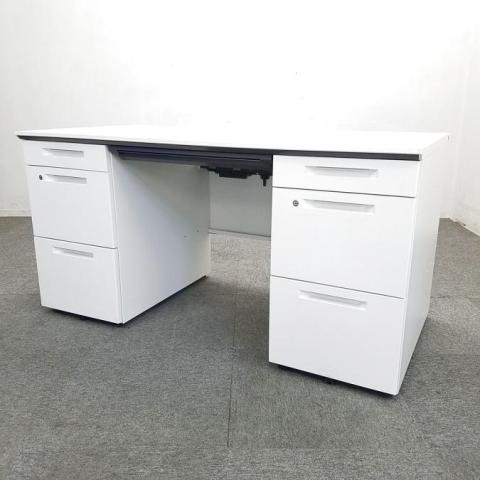 【中古/美品】コクヨ　平デスク　幅80.奥行70　引き出し付き 中古オフィス平デスクの販売