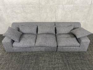 【2分割ソファ入荷】ご自宅用にもいかがでしょうか♪　■ロータイプ　■クッション付き　■グレー　■休憩室　■リフレッシュスペース　福岡　中古　九州最大級　ABW