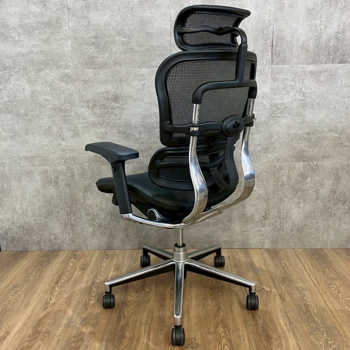 中古】ベーシック Ergohuman/エルゴヒューマン 肘付ハイバック
