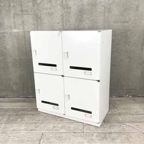 【中古】シンラインロッカー HCN-109HFR1-W9 イトーキ（ITOKI） 4人用パーソナルロッカー