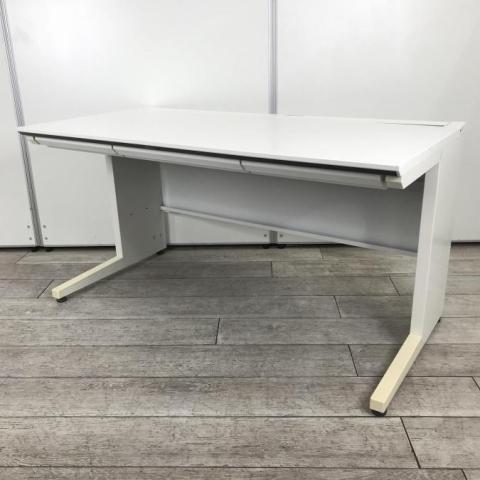 【中古】＊引取可能＊関東配送限定 SKK 160cm パソコンデスク ホワイト オフィスデスク・事務机の通販 茅ヶ崎エリア - 中古オフィス家具