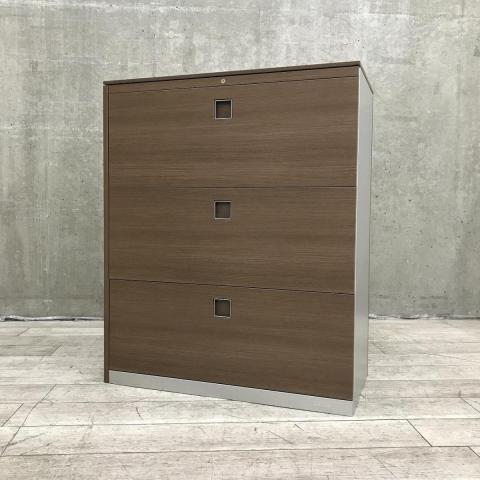 【中古】レクトライン 4BG3WC ZB43 オカムラ（okamura） ローキャビネット／ラテラル