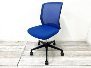 【在庫入替セール品】【定価5万円】【背もたれメッシュで通気性バツグンな快適OAチェア】■内田洋行製 カリッサ 肘無OAチェア ブル-