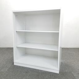 【2台入荷！】人気のホワイトオープン書庫入荷！コンパクトなサイズなので、ちょっとしたスペースにおすすめ！
■内田洋行/HS/ホワイト