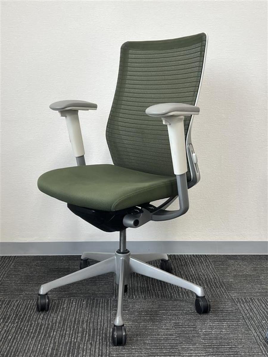 【どんな空間にも調和するデザインと最上級の操作性！】/オススメ(おすすめ) /人気商品【弊社使用欄：A01030234】■okamura　Choral　ハイバック　肘付き　メッシュ背面　可動肘　グリーン/オカムラ/コーラルメッシュ
                        コーラルメッシュ
                                    中古
            