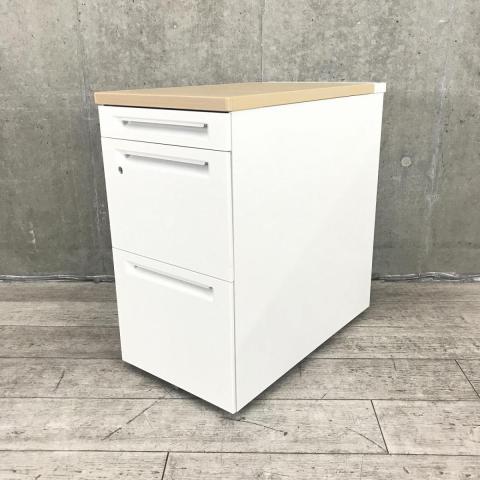 【中古】アドバンス 3V32AA MK54 オカムラ（okamura） 脇机3段