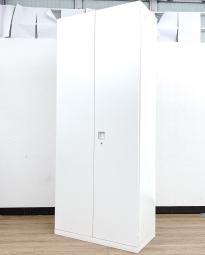 【圧倒的な保管量！オフィス書類をスッキリ整理！】■オカムラ（okamura）製　レクトライン（Rectline）シリーズ　両開き書庫　ハイキャビネット　H2150㎜　■シリンダー錠　■ホワイト