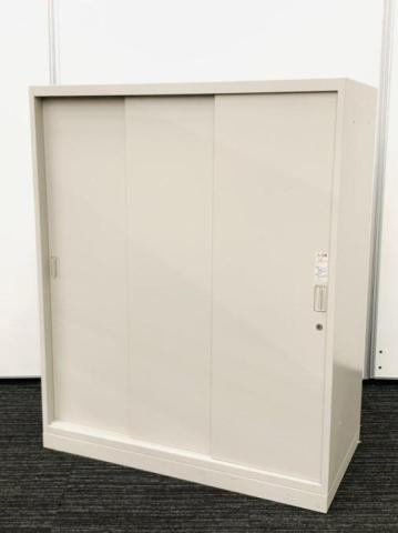 【中古】レクトライン  オカムラ（okamura） ローキャビネット／引き違い