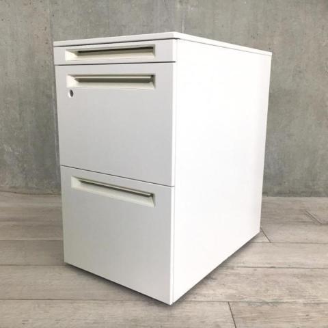 【中古】アドバンス  オカムラ（okamura） ワゴン3段