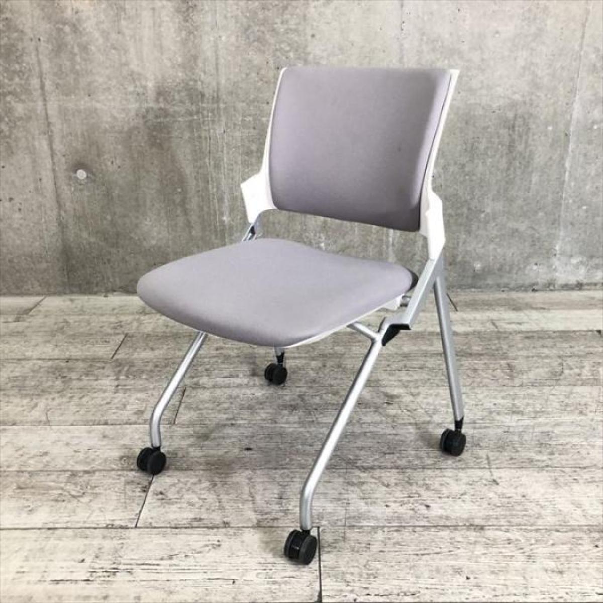 【関西倉庫在庫】　イトーキ　モノン　グレー　落ち着いた定番カラーのネスティングチェアが入荷！ホワイトフレーム！　【弊社使用欄：A01025584】
                        モノンチェア
                                    中古
            