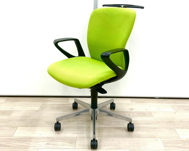 【中古】スラート C342ZA FSF5 オカムラ（okamura） 肘付ローバックチェア