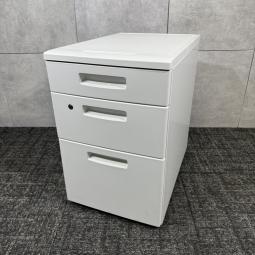 【博】【☆ホワイトのワゴンが大量入荷☆】◆コクヨ/ピクサ　収納　3段　引き出し　袖　ホワイト　まとめ買い　揃い　博多　天神　オフィスバスターズ　中古　九州最大級【※サテライトは商談スペースのみの為、在庫は福岡の在庫を掲載しております。商品につきましてはお電話にてお問い合わせください】