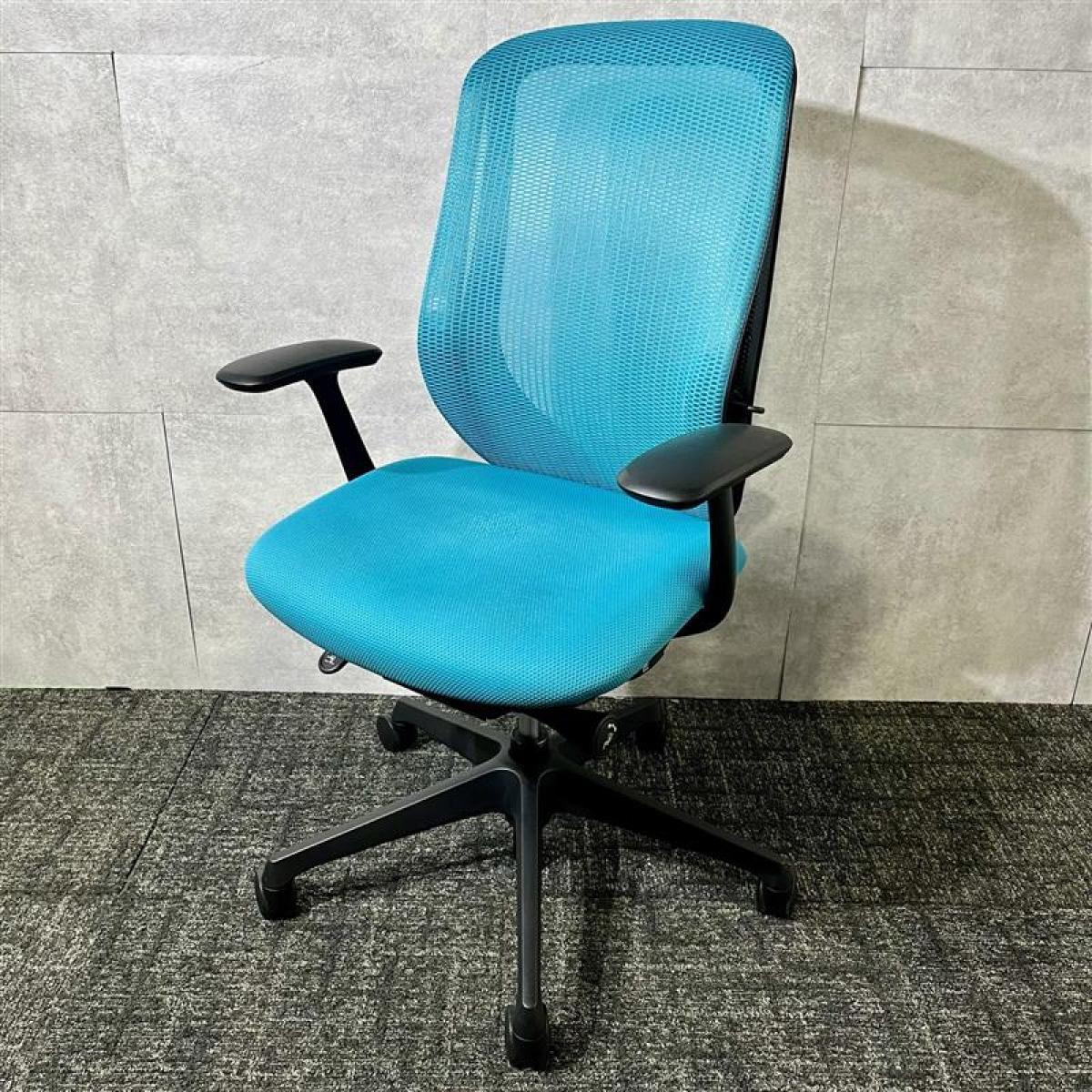 【博】※外部倉庫保管品※【☆大人気チェア☆】◆オカムラ/シルフィー　メッシュ　爽やか　ブルーグリーン　ライトブルー　固定肘　人気　博多　天神　中古家具　九州最大級　オフィスバスターズ
                        シルフィーメッシュ
                                    中古
            