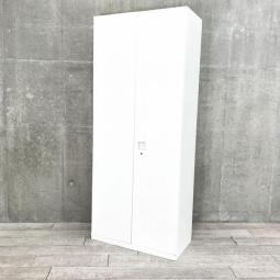 オカムラ　レクトライン　ホワイト　鍵付き　A4ファイルが6段収納　鍵付き　シリンダー錠　珍しいW800サイズ