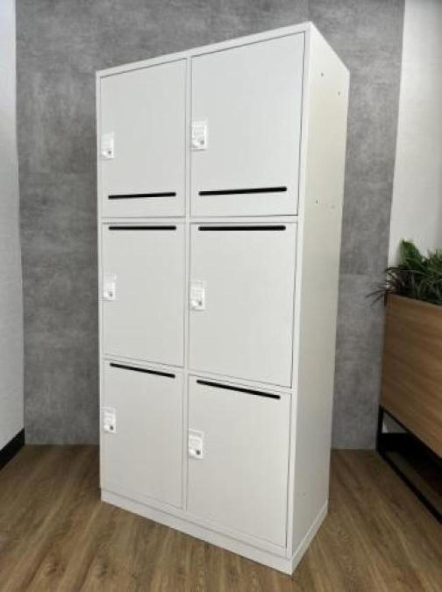 【在庫入替セール 25/⑥】井上金庫製の【6人用パーソナルロッカー/ホワイト】が入荷しました！　＊福岡市で、中古オフィス用品・オフィス家具をお探しなら「オフィスバスターズ福岡南店」へ＊
                        その他シリーズ
                                    中古
            