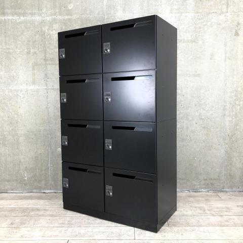 【美品】ロッカー　ブラック　8人用 ロッカー8人用(黒) 売ります