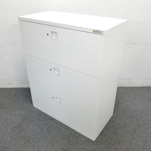 【中古】レクトライン 4BG3CZZA75 オカムラ（okamura） ローキャビネット／ラテラル