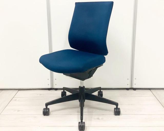 【中古】ウィザード3 樹脂  コクヨ（KOKUYO） 肘無ローバックチェア