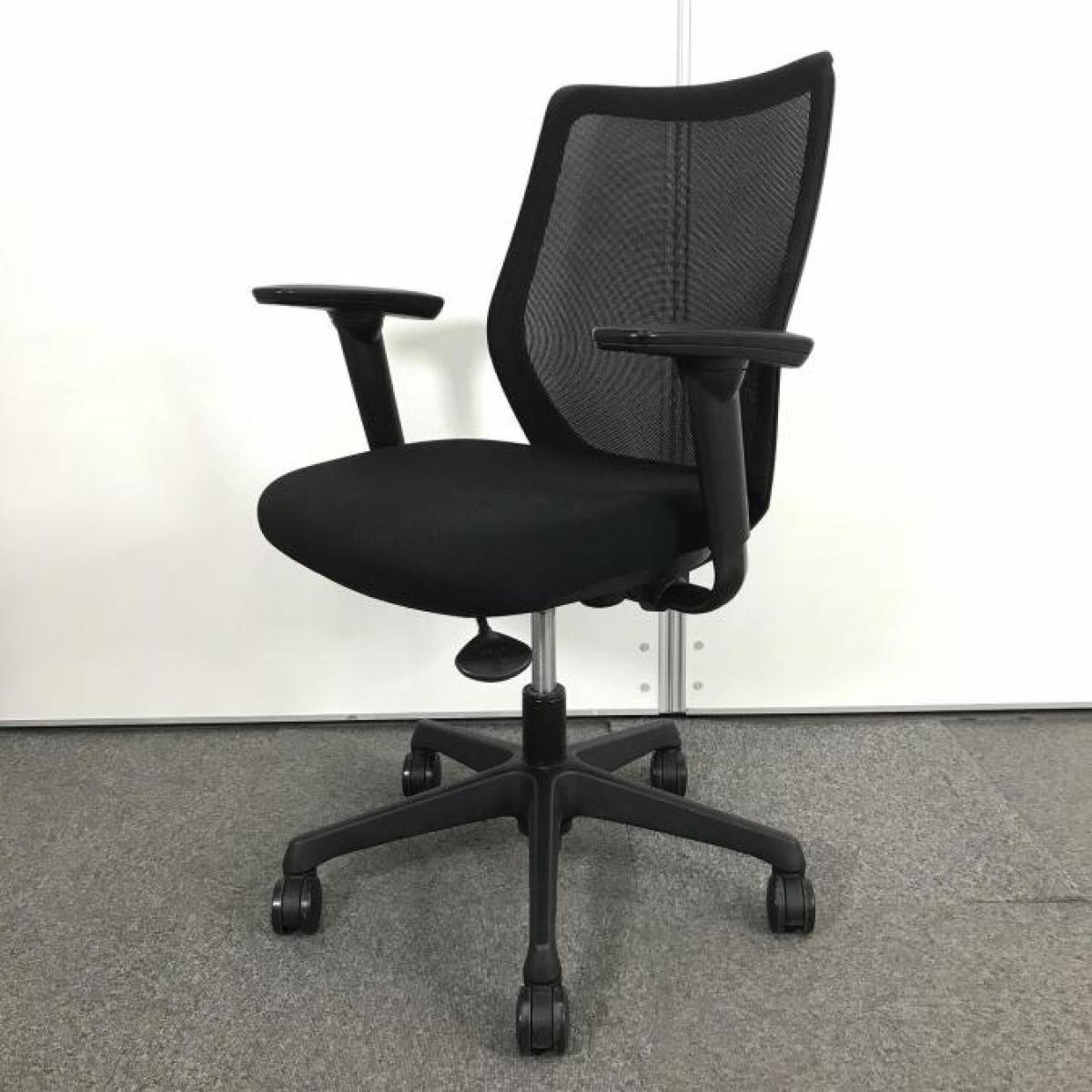 【在庫入替セール品】【メッシュ背面のコンパクトなオフィスシーティング！】■オカムラ（okamura）　CG-Mチェア　肘付き　ハイバック　■背面メッシュ　■可動肘　■ブラック 【弊社使用欄：A01012087】
                        CG-M メッシュ
                                    中古
            