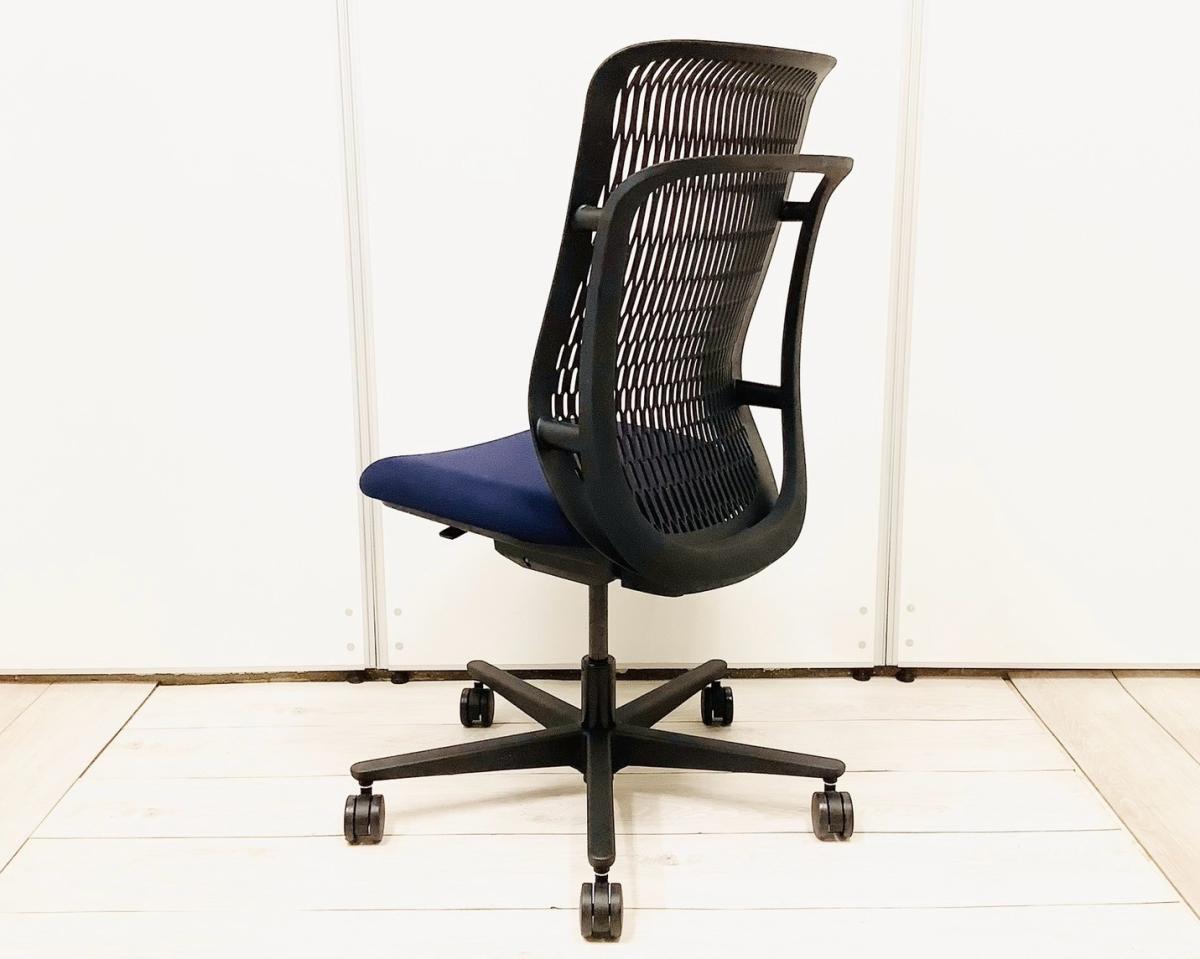 【未使用】内田洋行　ウチダ　AJチェア　ハイバック　肘なし　ブラック 中古】AJチェア ウチダ/UCHIDA 肘無ハイバックチェア 520615