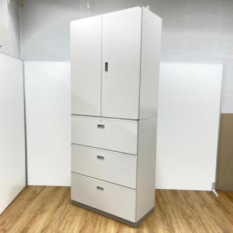 【中古】シンライン  イトーキ（ITOKI） ハイキャビネット／両開き＋3段ラテラル
