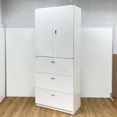 【中古】シンライン  イトーキ（ITOKI） ハイキャビネット／両開き＋3段ラテラル