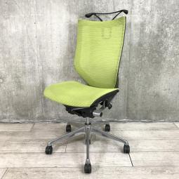 【ワンランク上の快適チェア!】ベストなポジションが得られる先進設計!人間工学に基づき最適な座り心地を実現した大人気高級シリーズ!
■オカムラ/バロンチェア/ライムグリーン 背座メッシュ エルゴノミクスチェア