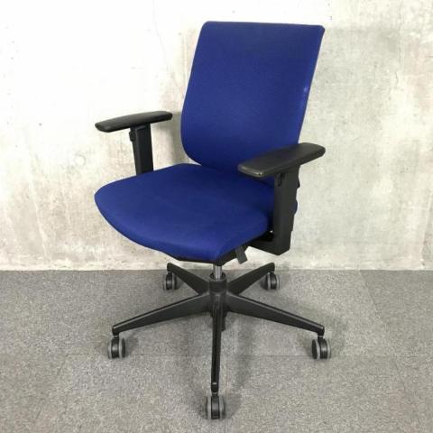 【中古】ウィザードチェア  コクヨ（KOKUYO） 肘付ローバックチェア