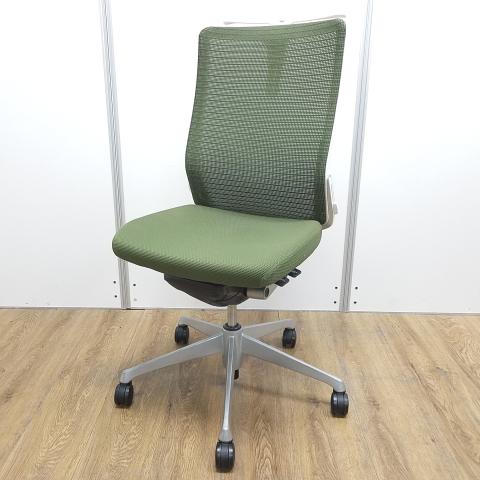 【中古】コーラルメッシュ  オカムラ（okamura） 肘無ハイバックチェア