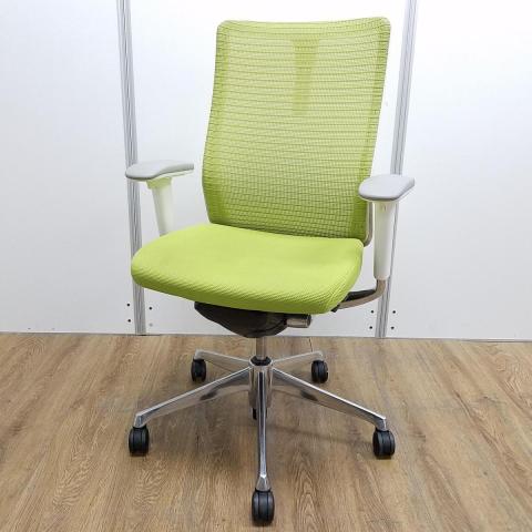【中古】コーラルメッシュ  オカムラ（okamura） 肘付ハイバックチェア