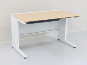 【遠方倉庫在庫品】【ナチュラルカラー天板の平デスク！】■KOKUYO（コクヨ）isシリーズ　平デスク　ナチュラル　引き出し付き　■ナチュラル天板×ホワイト脚【RA】