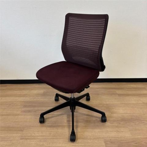 【中古】コーラルチェア  オカムラ（okamura） 肘無ミドルバックチェア