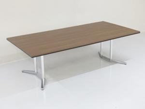 【遠方倉庫在庫品】■オカムラ/ラティオⅡ(RATIO)　■テーブル　■木目調　■レア　■レイアウト　■会議テーブル　■中古家具　【RA】