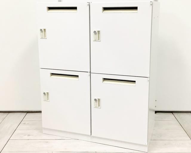 4人用 収納家具 パーソナルロッカー 投函口付き ダイヤル錠 オススメ(おすすめ) 大人気 ・UCHIDA／内田洋行　・HSパーソナル ※横浜本店撮影画像※ 【マスターキーは付属しておりません】