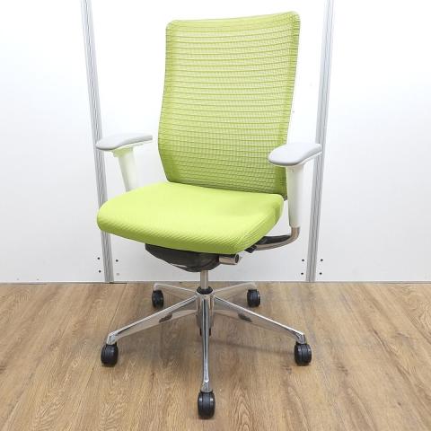 【中古】コーラルメッシュ  オカムラ（okamura） 肘付ハイバックチェア
