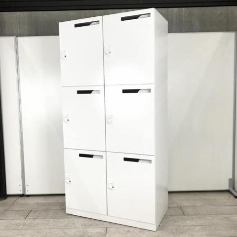 【中古】エディアロッカー BWUH-RN62XM79SAW コクヨ（KOKUYO） 6人用パーソナルロッカー