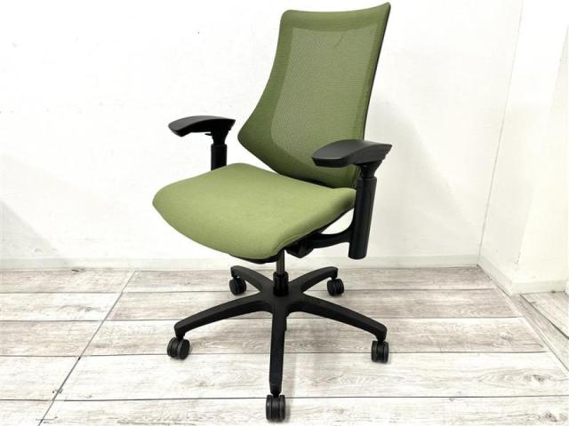 【中古】エフメッシュ  イトーキ（ITOKI） 肘付ハイバックチェア