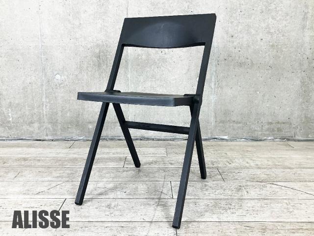 ALESSI / アレッシ Piana Chair / ピアナ チェア デビットチッパーフィールド フォールディングチェア/折り畳みチェア ブラック