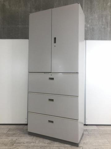【中古】シンライン  イトーキ（ITOKI） ハイキャビネット／両開き＋3段ラテラル