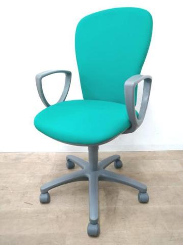 【中古】レグノチェア2  コクヨ（KOKUYO） 肘付ローバックチェア