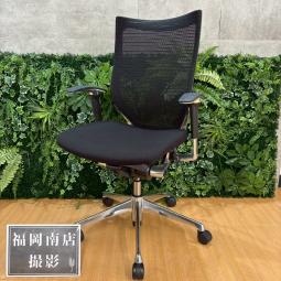 中古】バロンチェア オカムラ/okamura 肘付ハイバックチェア