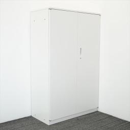 【オフィスの定番！大きく開いて見やすい両開き書庫！】■イトーキ（ITOKI）製　シンラインシリーズ (THIN LINE)　両開き書庫　4段ハイキャビネット　W900×D450×H1465　■ホワイト　■シリンダー錠