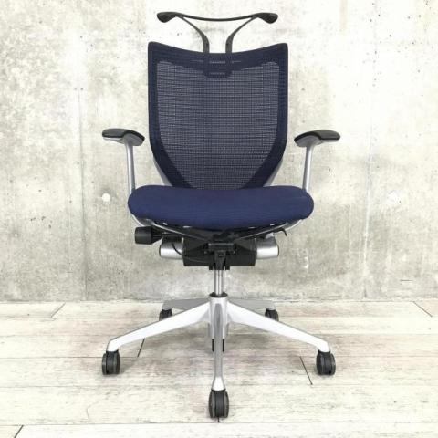 【中古】バロンチェア CP44DR-FDF4 オカムラ（okamura） 肘付ローバックチェア