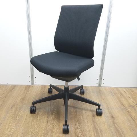 【中古】ウィザード3 樹脂  コクヨ（KOKUYO） 肘無ローバックチェア