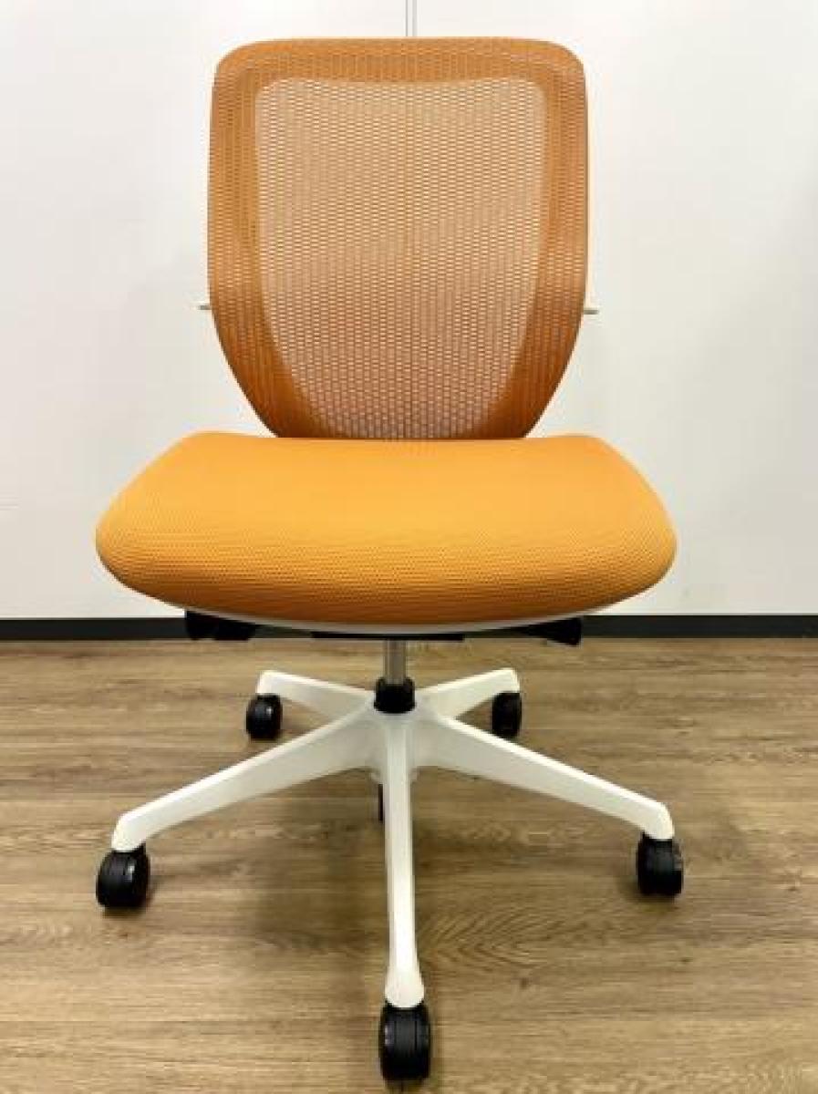 中古】シルフィーメッシュ オカムラ/okamura 肘無ローバックチェア