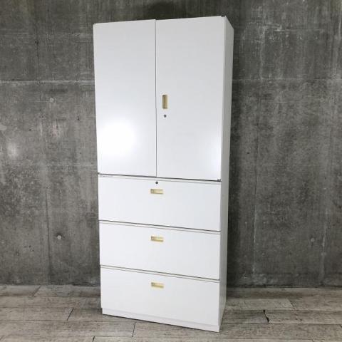 【中古】シンライン  イトーキ（ITOKI） ハイキャビネット／両開き＋3段ラテラル
